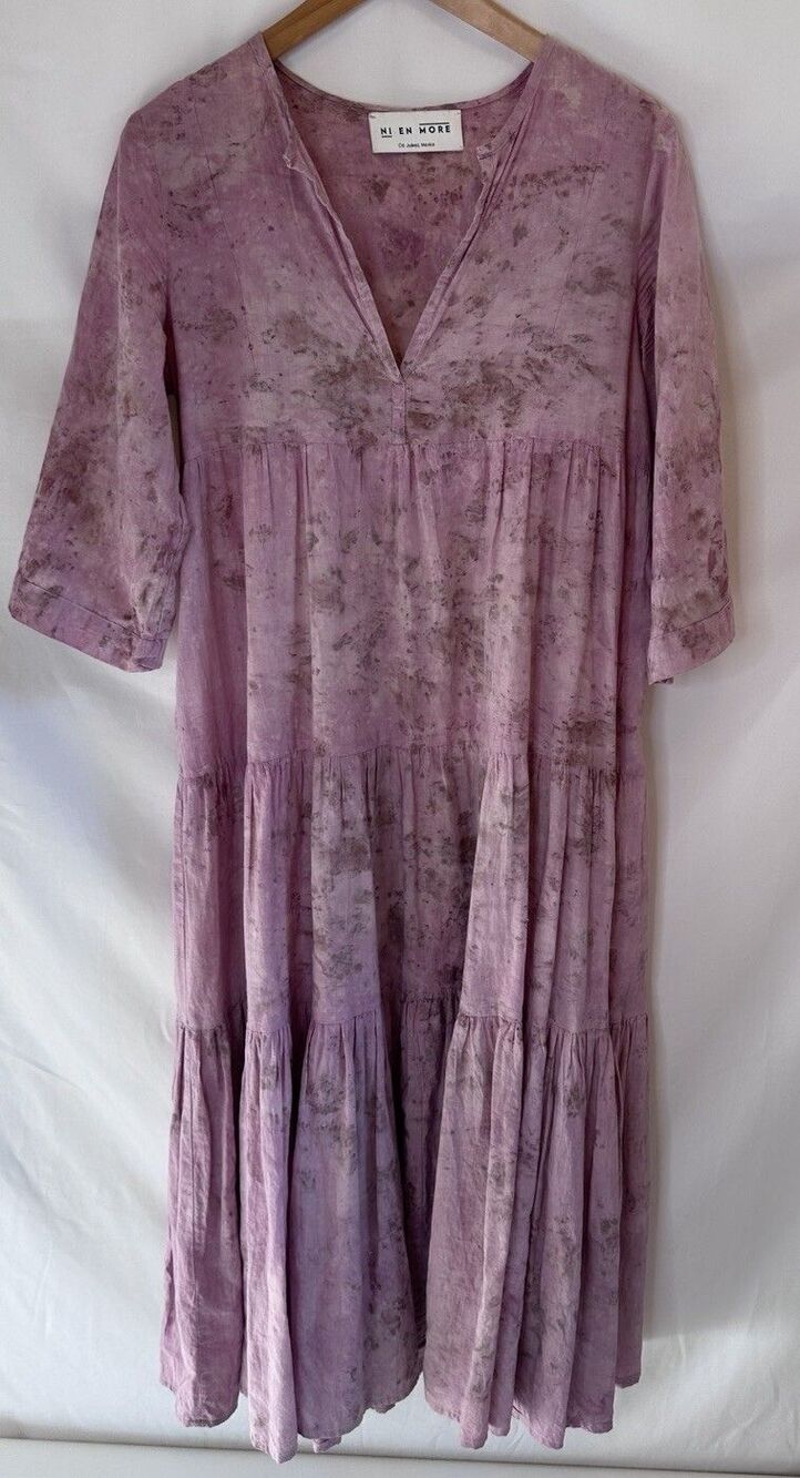 Boho Festival Maxi  Dress M  Pink M Beach Hippie Lagen Ni en More' MSRP $350